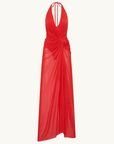 Bec + Bridge Xanthi V Neck Maxi Dress in Flame