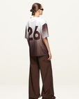 Bec + Bridge Zelia Jersey T-Shirt in Bitter Chocolate Ombre