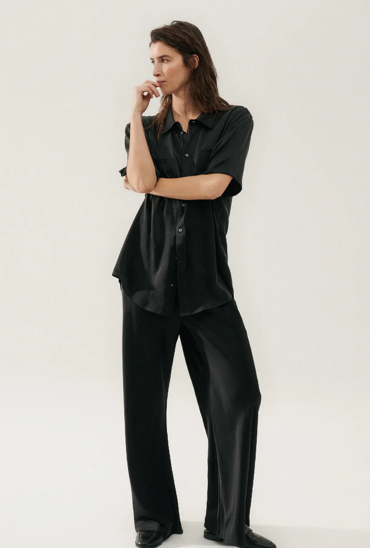 Bias Silk Pant BLACK Silk Laundry-Silk Laundry-Frolic Girls