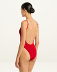 Bond-Eye Low Palace One Piece in Baywatch Red