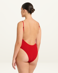 Bond-Eye Low Palace One Piece in Baywatch Red