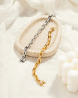 Boxy Pave Chain Bracelet SILVER Luv Aj-Luv Aj-Frolic Girls