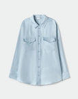 Boyfriend Shirt SKY BLUE Silk Laundry-Silk Laundry-Frolic Girls