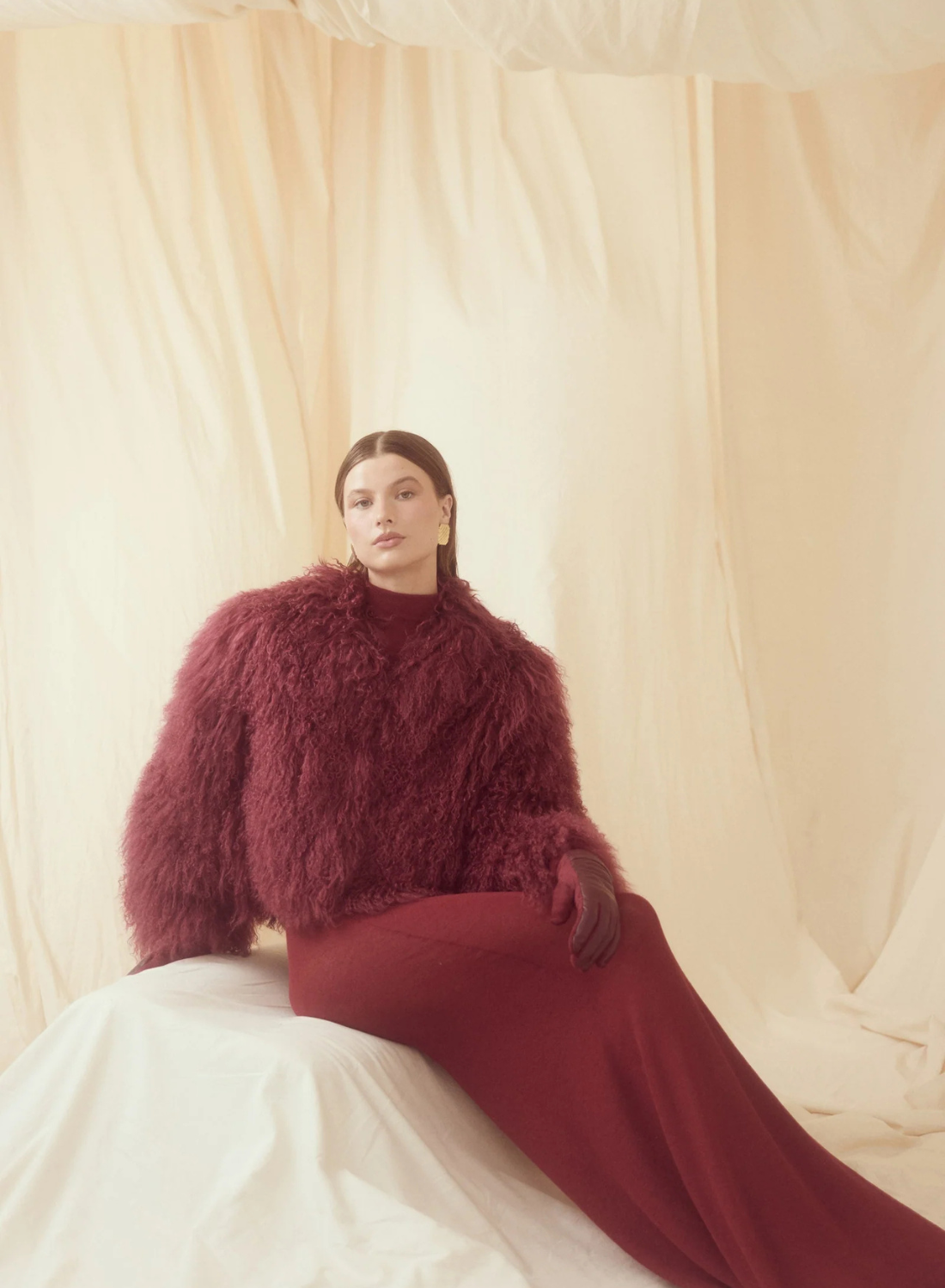 Bubish Georgina Jacket in Cherry Red