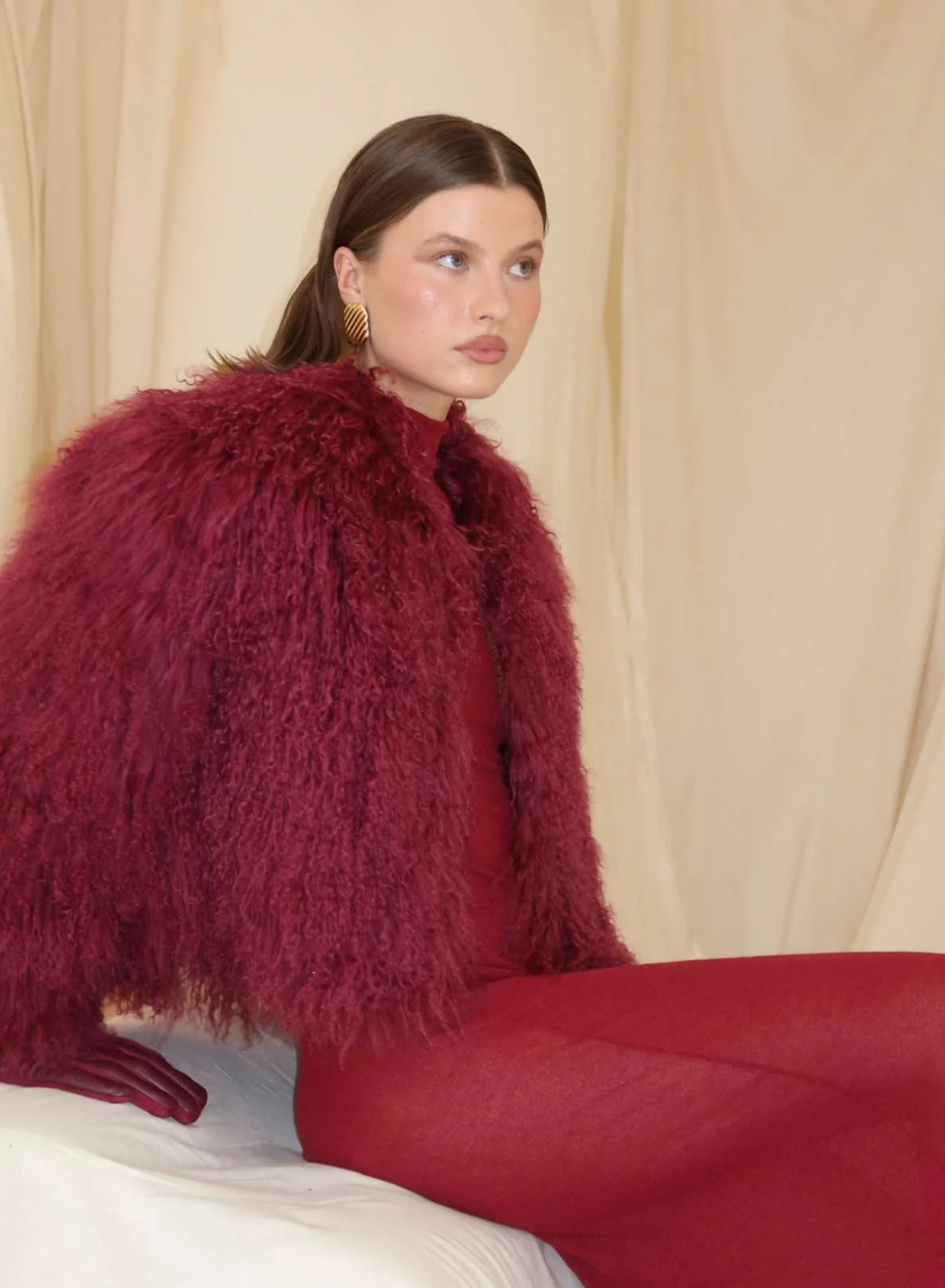 Bubish Georgina Jacket in Cherry Red