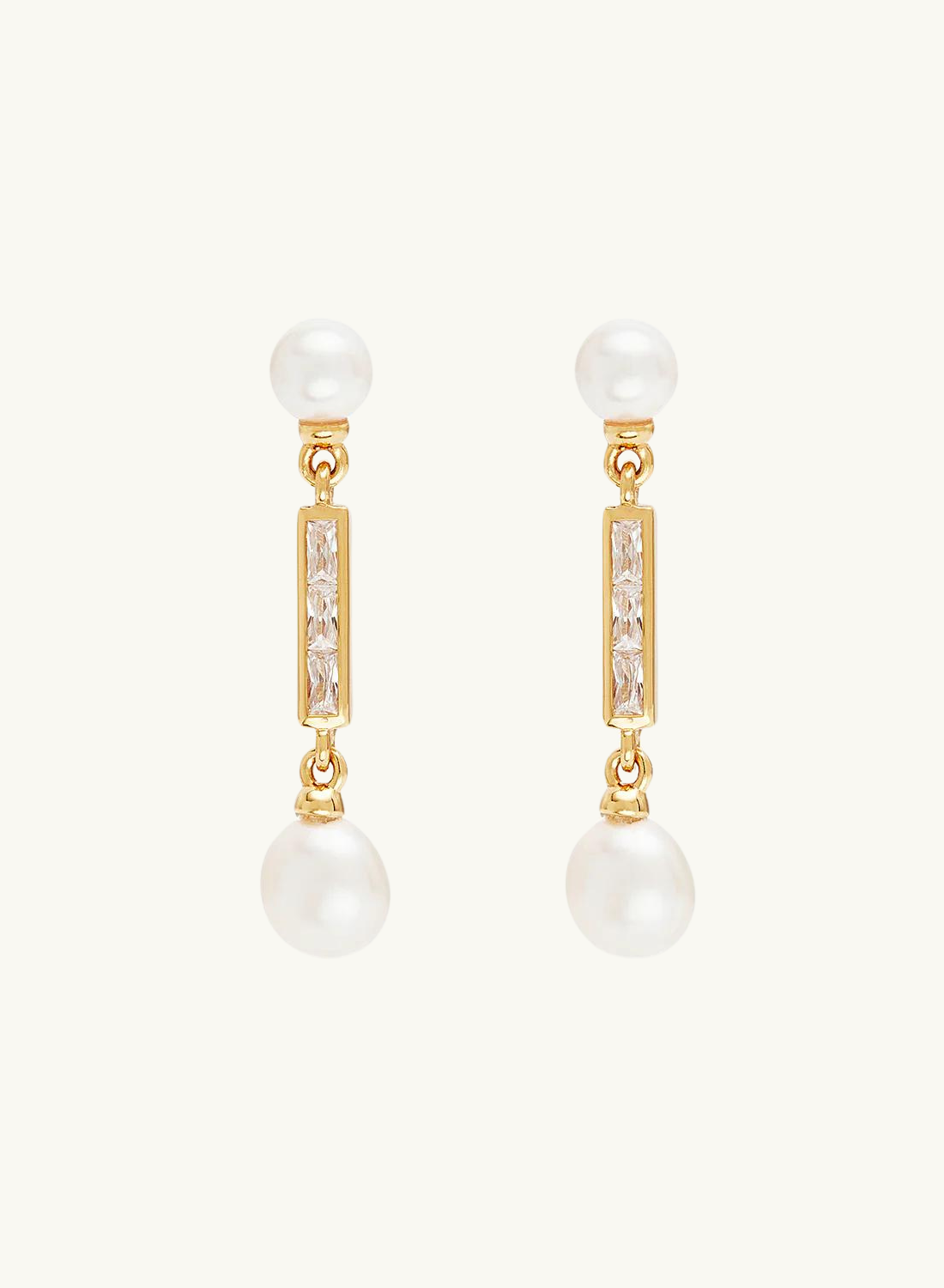 By Charlotte Breathe Pearl Drop Earrings in GOLD-By Charlotte-Frolic Girls