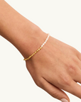 By Charlotte By Your Side Pearl Bracelet in GOLD