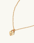 By Charlotte Crystal Lotus Heart Padlock Necklace in GOLD