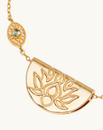 By Charlotte Eye Of Peace Lotus Necklace GOLD