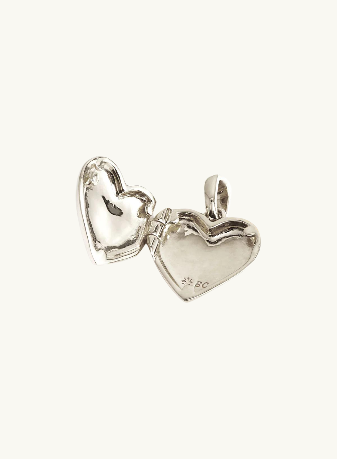 By Charlotte Heart Lotus Locket Pendant in SILVER-By Charlotte-Frolic Girls