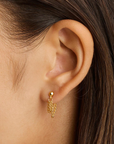 Karma Chain Stud Earrings GOLD By Charlotte-By Charlotte-Frolic Girls