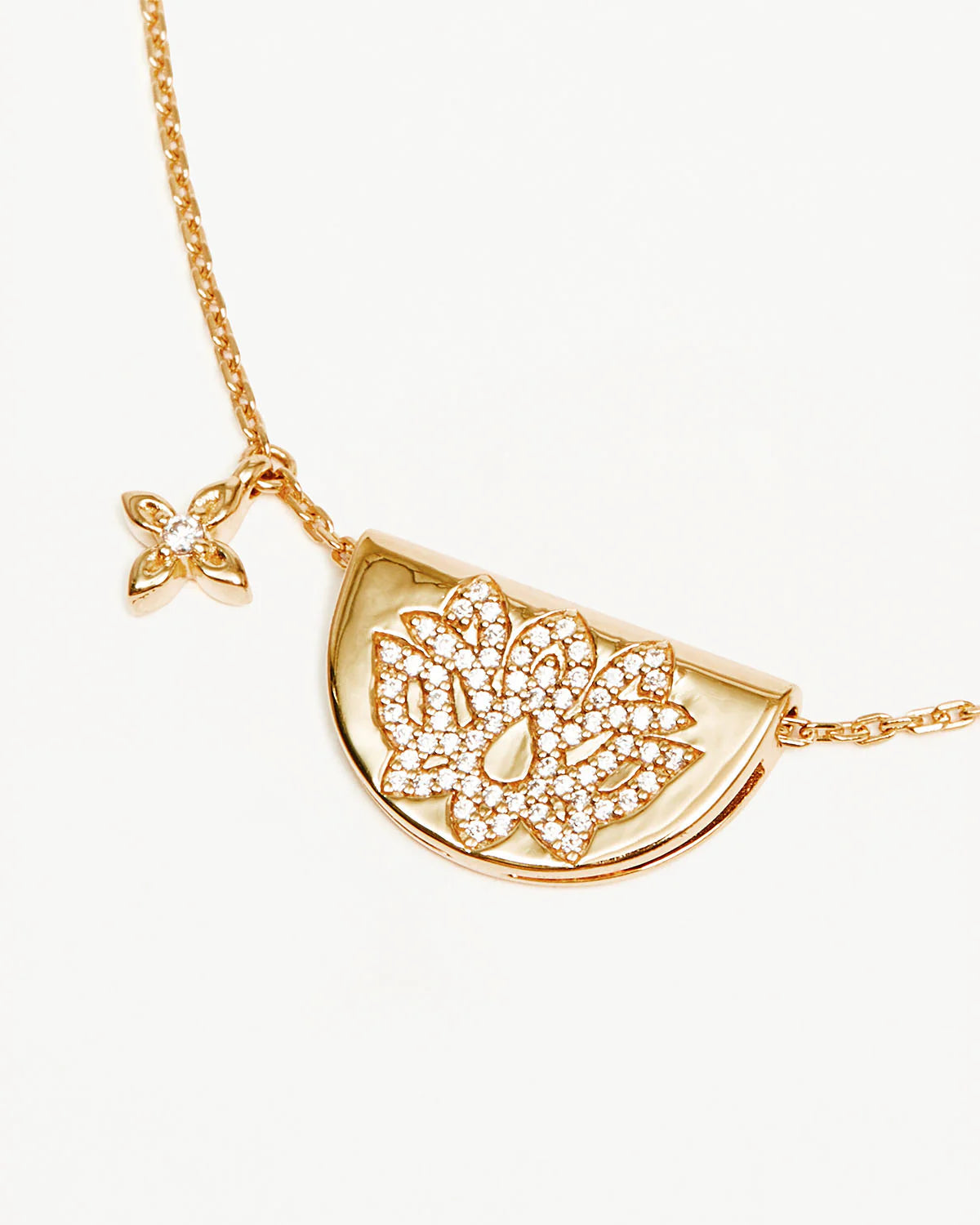 By Charlotte Live In Light Lotus Necklace in GOLD