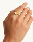 By Charlotte Live In Love Ring in GOLD