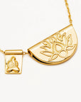 By Charlotte Lotus & Little Buddha Necklace GOLD