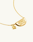 By Charlotte Lotus & Little Buddha Necklace GOLD