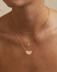 By Charlotte Lotus Short Necklace in GOLD