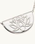 Lotus Short Necklace SILVER by Charlotte-By Charlotte-Frolic Girls