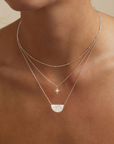 Lotus Short Necklace SILVER by Charlotte-By Charlotte-Frolic Girls