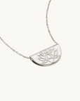 Lotus Short Necklace SILVER by Charlotte-By Charlotte-Frolic Girls