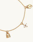 By Charlotte Love Unlocked Charm Bracelet in GOLD