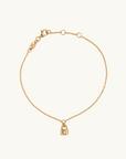 By Charlotte Promise Of Us Lotus Padlock Bracelet in GOLD