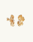 By Charlotte Serene Lotus Statement Earrings in GOLD