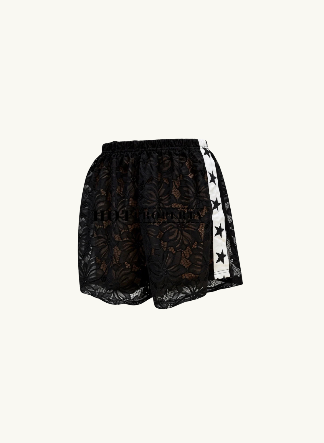 By Frankie Super Star Lace Short in Black