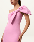 Bridget Bow Midi Dress TAFFY PINK By Johnny-By Johnny-Frolic Girls