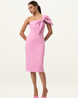 Bridget Bow Midi Dress TAFFY PINK By Johnny-By Johnny-Frolic Girls