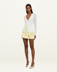 By Johnny Citrine Mini Skirt in Lemon // LAST ONE - SIZE 10