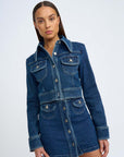 Daze Denim Jacket INDIGO By Johnny-By Johnny-Frolic Girls