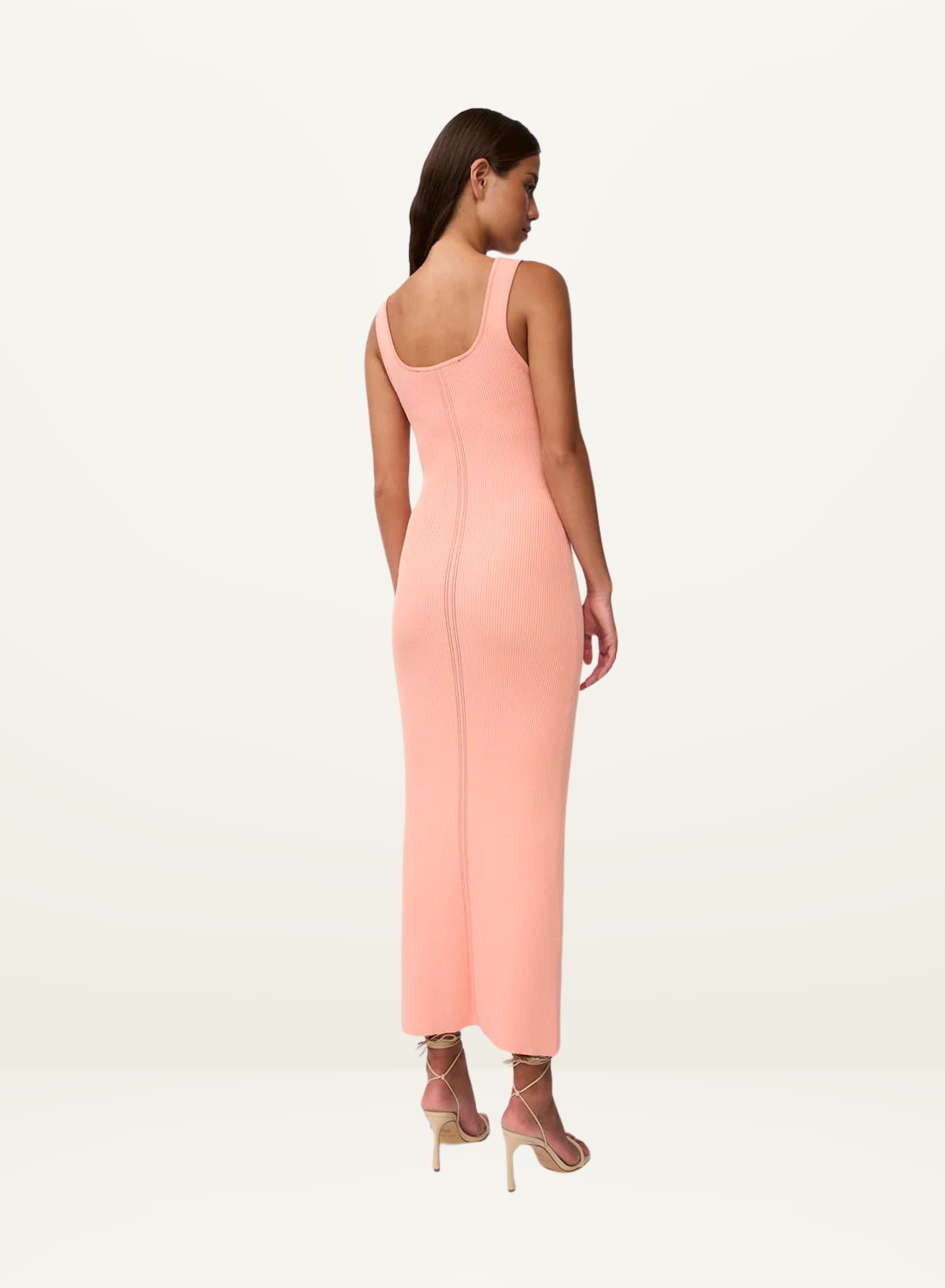 By Johnny Eco Bead Knit Midi Dress in PEACH-By Johnny-Frolic Girls