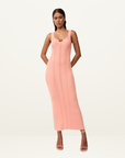 By Johnny Eco Bead Knit Midi Dress in PEACH-By Johnny-Frolic Girls