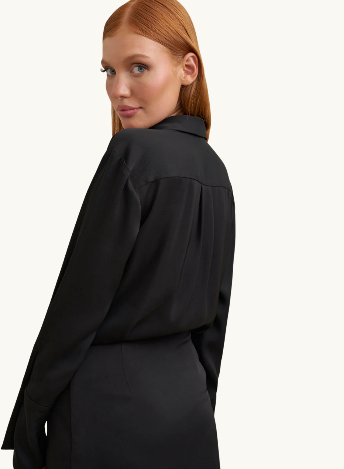 By Johnny Margot Mini Shirt Dress in BLACK