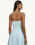 By Johnny Oceana Strapless Dress in Blue Black