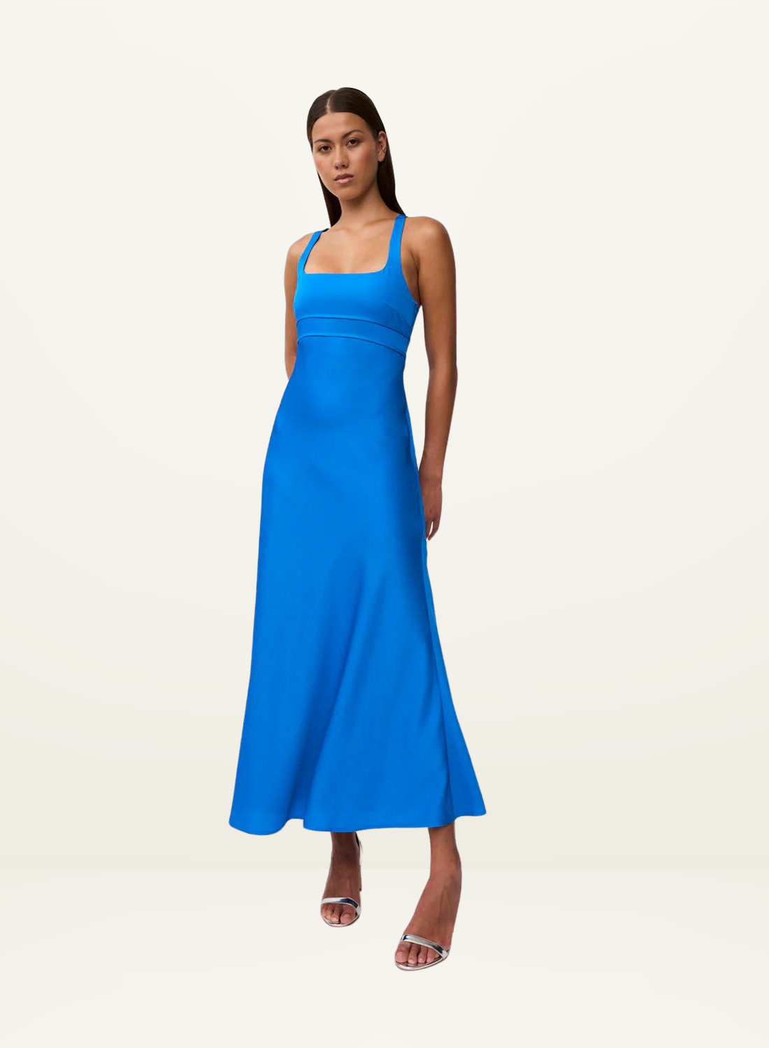 By Johnny Soleil Pipe Midi Dress in AZURE BLUE-By Johnny-Frolic Girls