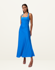 By Johnny Soleil Pipe Midi Dress in AZURE BLUE-By Johnny-Frolic Girls