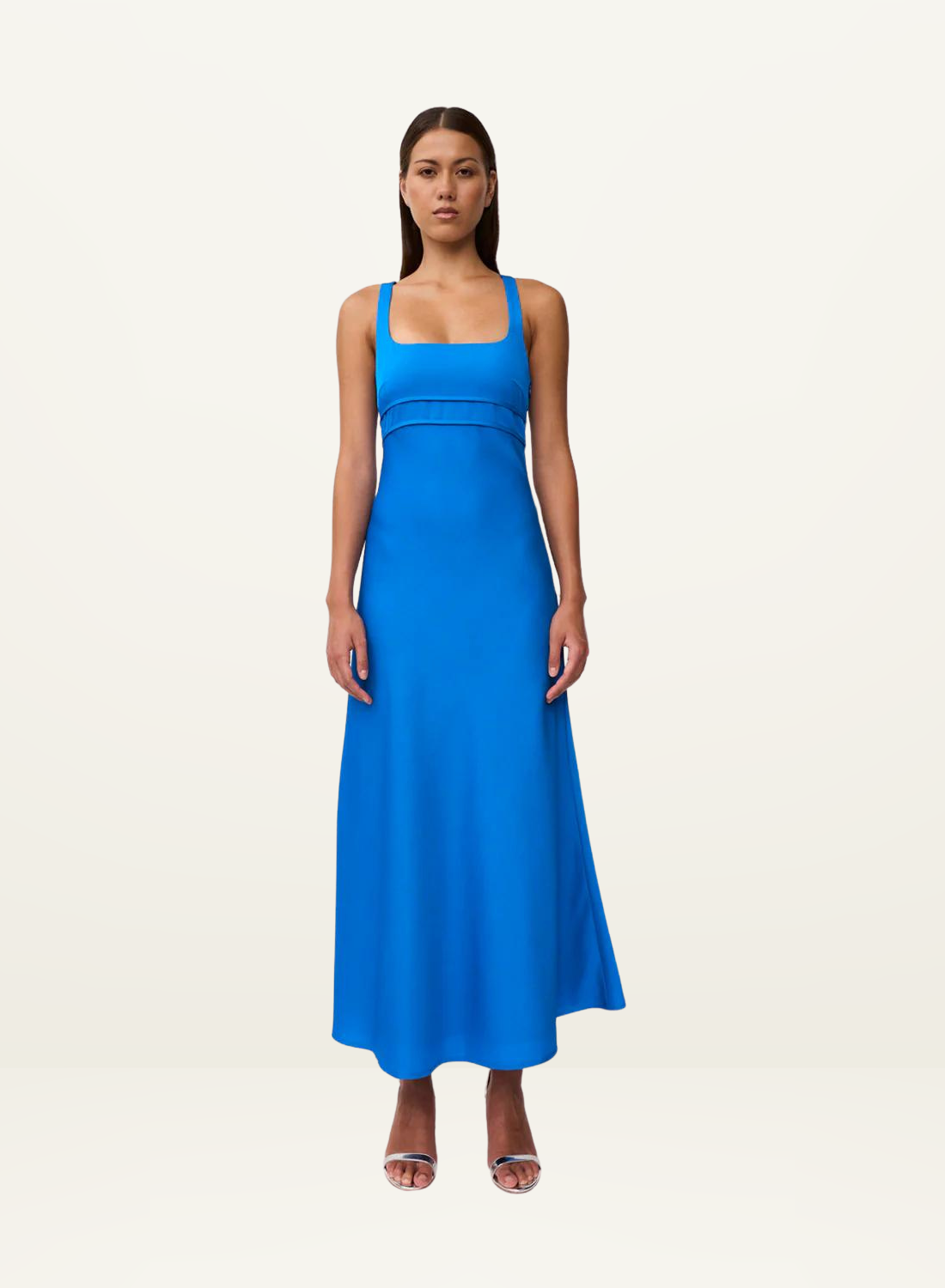 By Johnny Soleil Pipe Midi Dress in AZURE BLUE-By Johnny-Frolic Girls