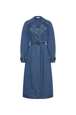 Bea Denim Trench Coat CLASSIC BLUE Camilla and Marc-Camilla and Marc-Frolic Girls