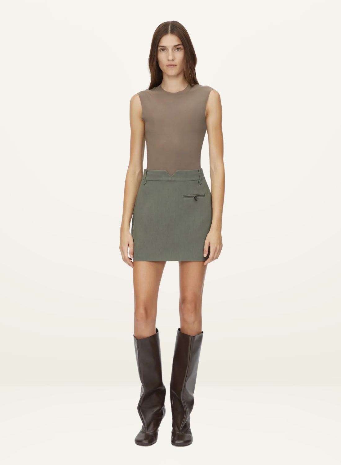 Camilla and Marc Annick Mini Skirt in SACRAMENTO GREEN