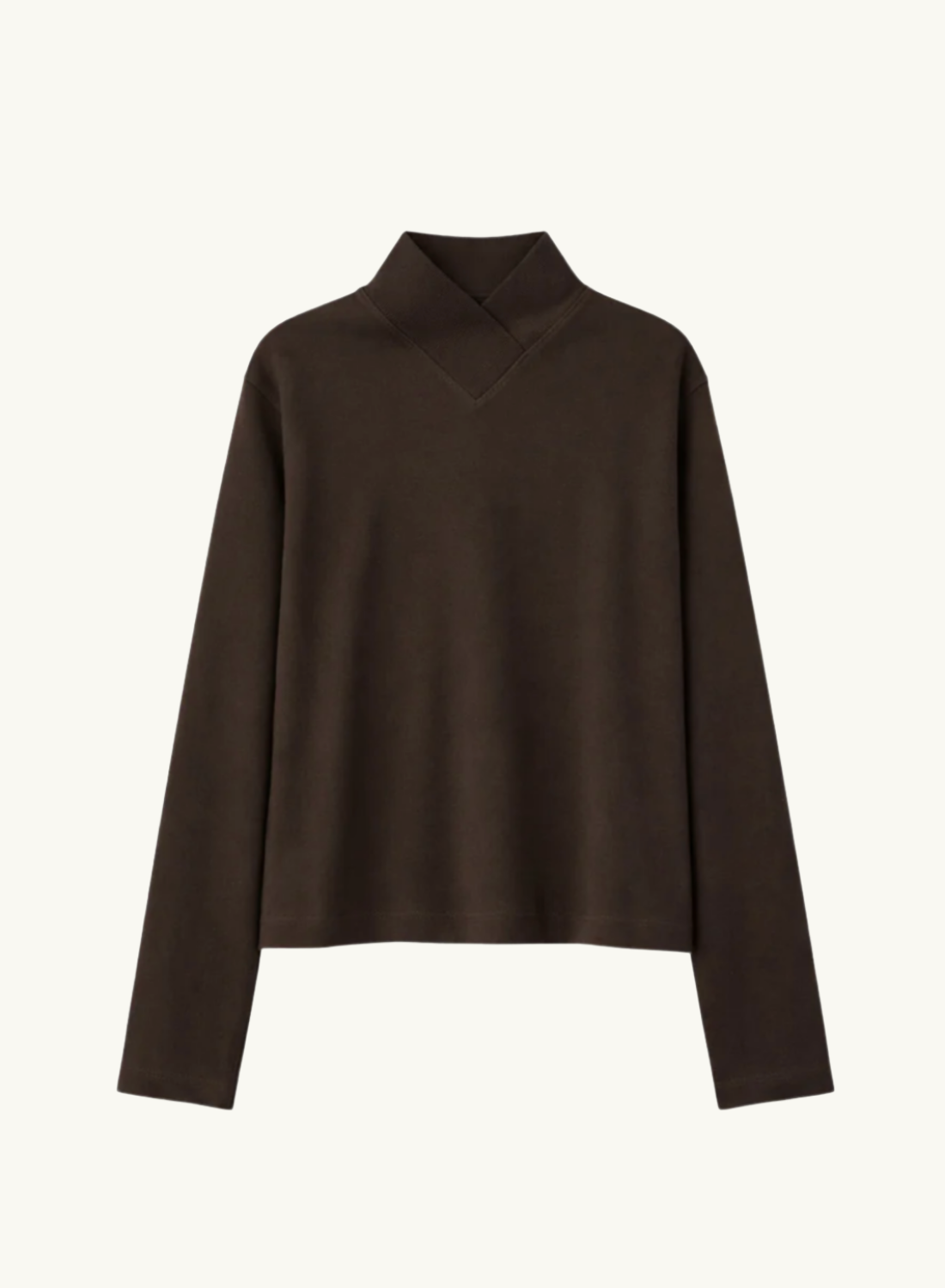 Camilla and Marc Bessette Long Sleeve Top in Espresso