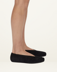Camilla and Marc Birgitte Ballerina Flat in Black Suede