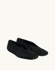 Camilla and Marc Birgitte Ballerina Flat in Black Suede
