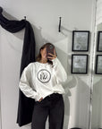 Camilla and Marc Bonnie Large Graphic Sweater in Soft White