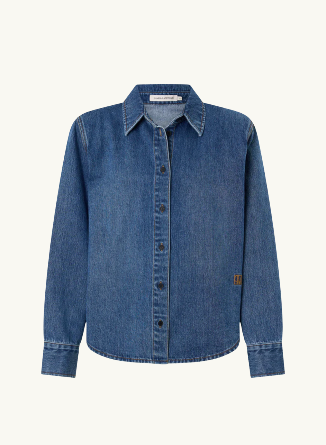 Camilla and Marc Caden Denim Shirt in Dark Classic Blue