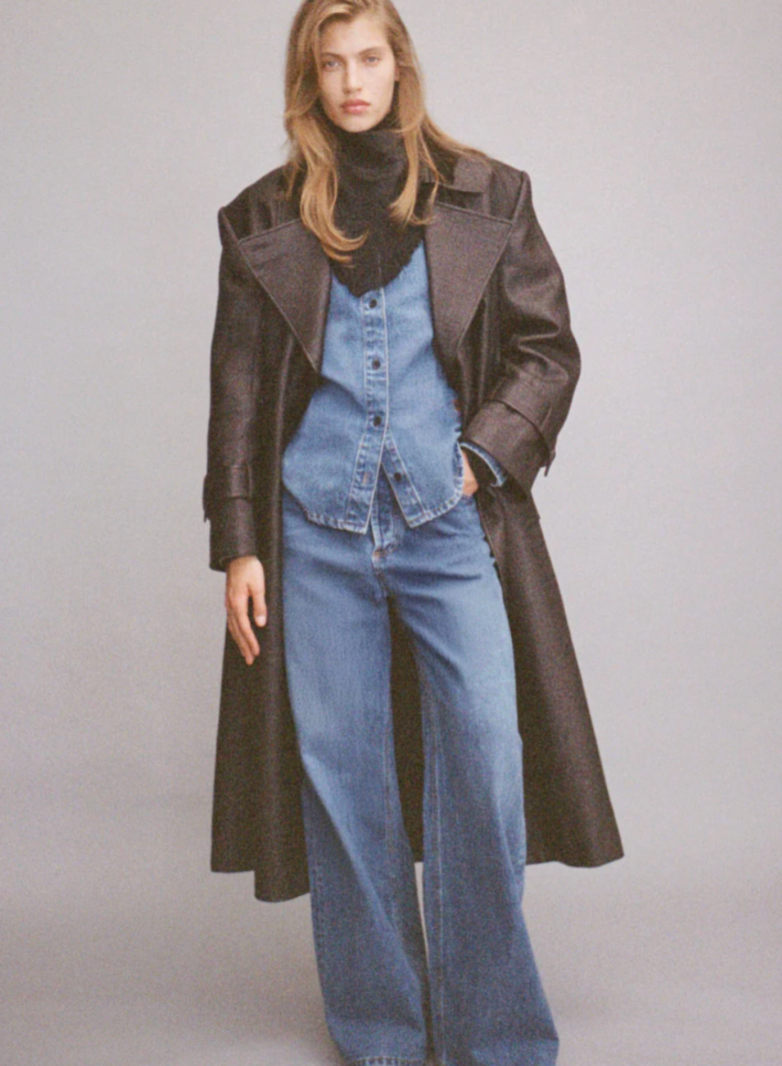 Camilla and Marc Caden Denim Shirt in Dark Classic Blue