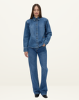Camilla and Marc Caden Denim Shirt in Dark Classic Blue