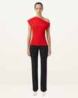 Camilla and Marc Cali Top in POPPY RED