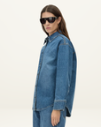 Camilla and Marc Carlo Denim Shirt in Classic Blue Denim