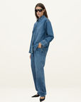 Camilla and Marc Carlo Denim Shirt in Classic Blue Denim